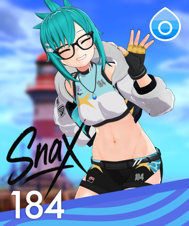 ReefSnax trainer card, front